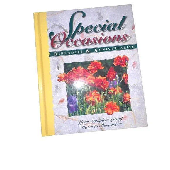 Address & Telephone Book And Special Occasions Birthdays & Anniversaries Hardcov - Picture 2 of 9